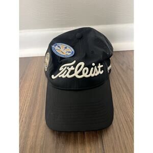 Titleist Pro V1 Black Golf Hat Adjustable PGA Custom Meyers New